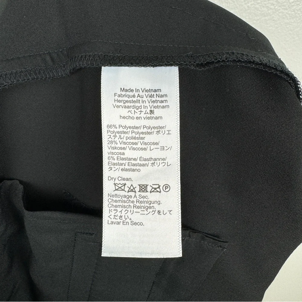 J. Crew Wide Leg Trousers Four Season Stretch Black Size 10 NWOT - Picture 9 of 9